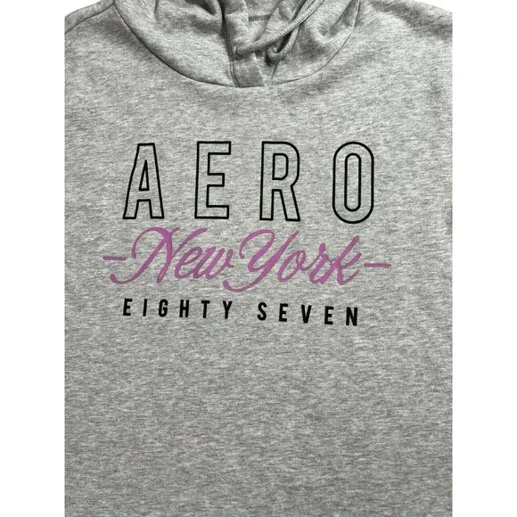 Aeropostale Women Hoodie Gray Long Sleeves Size XL - Picture 8 of 11